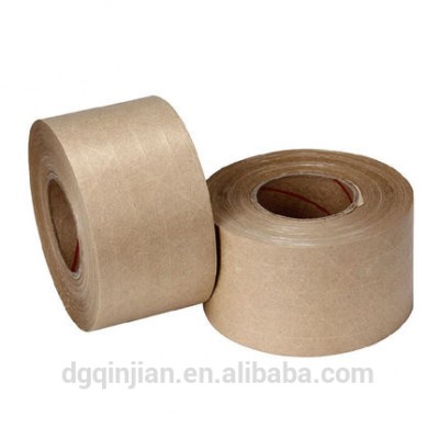 Reinforced water activated self adhesive kraft paper tape